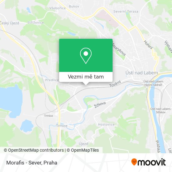 Morafis - Sever mapa