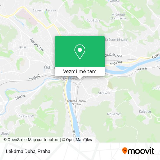 Lékárna Duha mapa