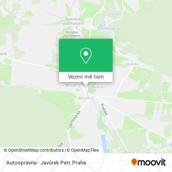 Autoopravna - Javůrek Petr mapa