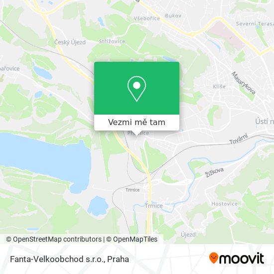Fanta-Velkoobchod s.r.o. mapa