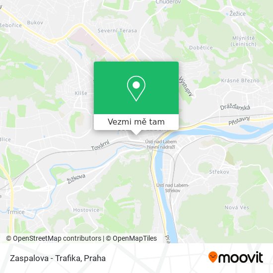 Zaspalova - Trafika mapa