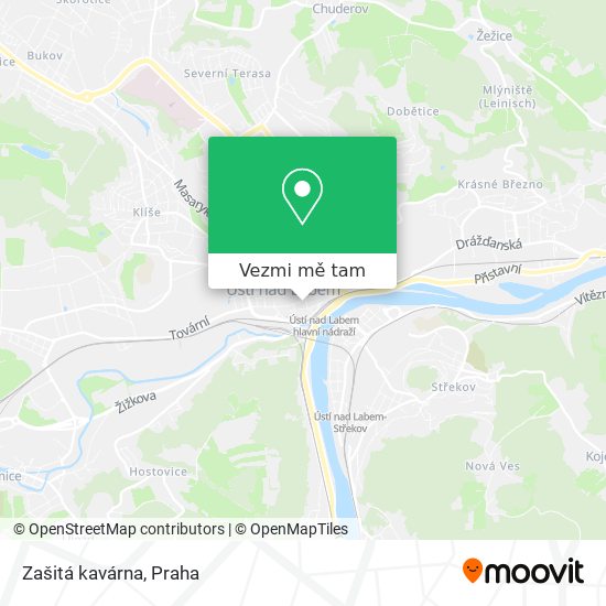 Zašitá kavárna mapa