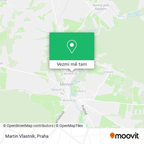 Martin Vlastník mapa