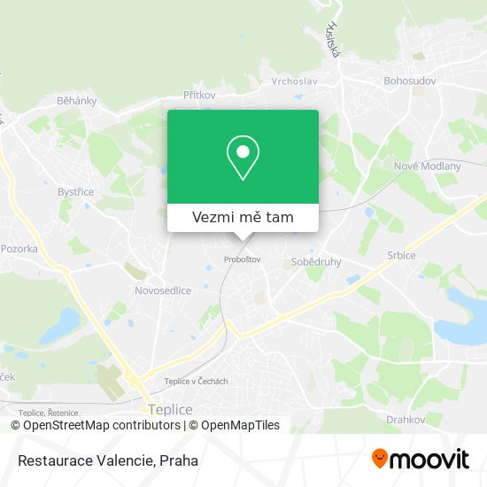 Restaurace Valencie mapa