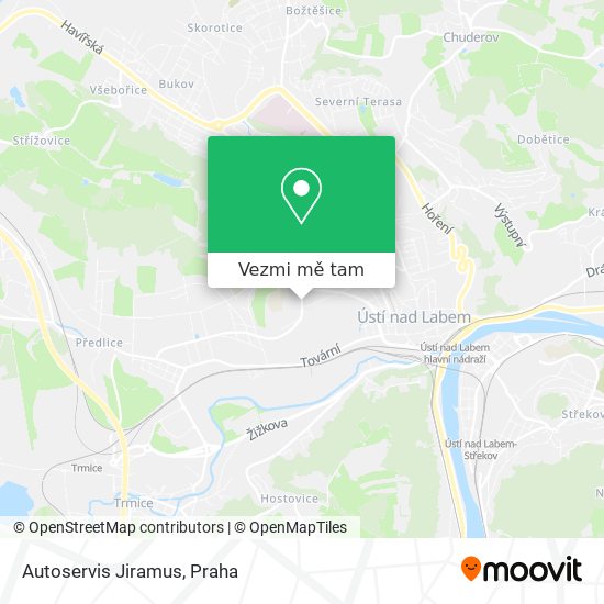 Autoservis Jiramus mapa