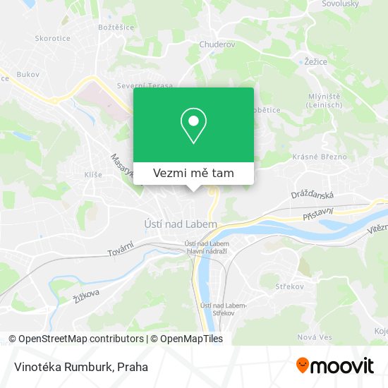 Vinotéka Rumburk mapa