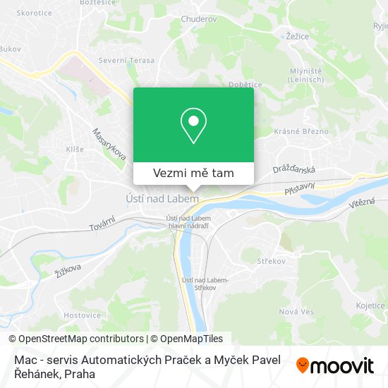 Mac - servis Automatických Praček a Myček Pavel Řehánek mapa