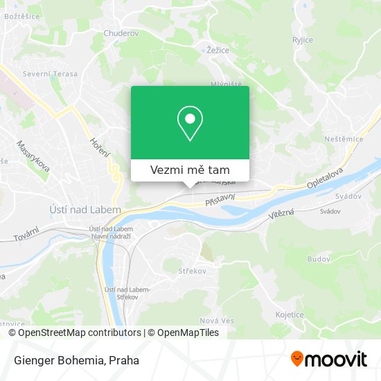 Gienger Bohemia mapa