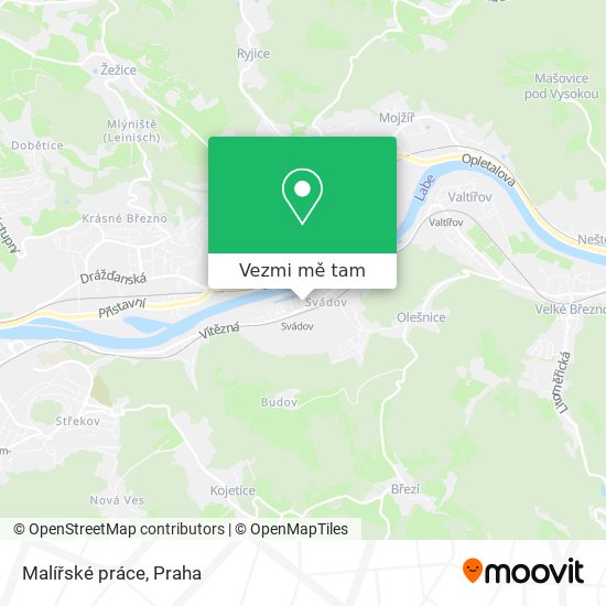 Malířské práce mapa