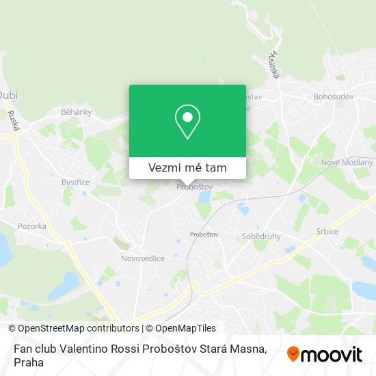 Fan club Valentino Rossi Proboštov Stará Masna mapa