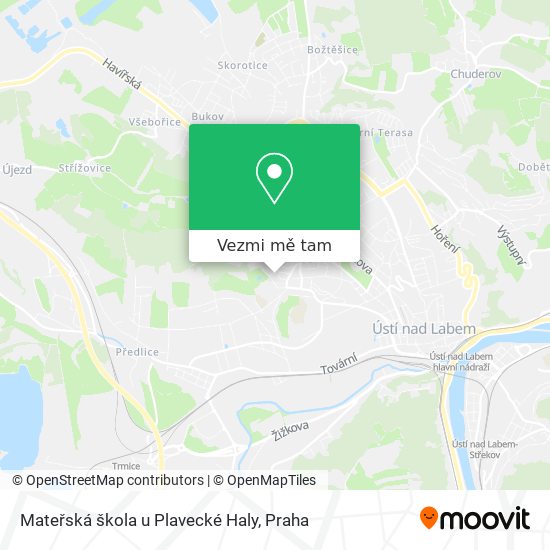 Mateřská škola u Plavecké Haly mapa