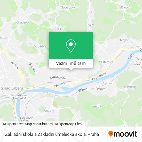 Základní škola a Základní umělecká škola mapa