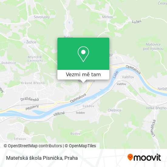 Mateřská škola Písnička mapa