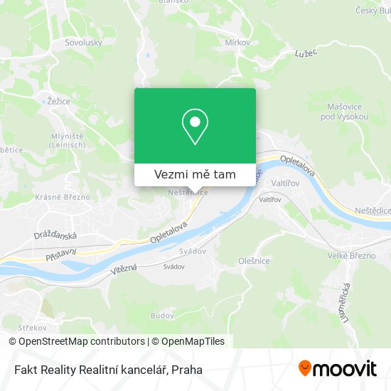 Fakt Reality Realitní kancelář mapa