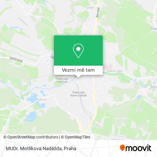 MUDr. Motlíková Naděžda mapa