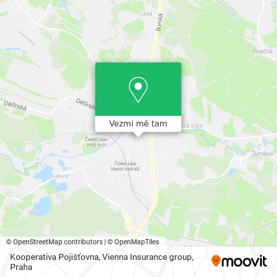 Kooperativa Pojišťovna, Vienna Insurance group mapa