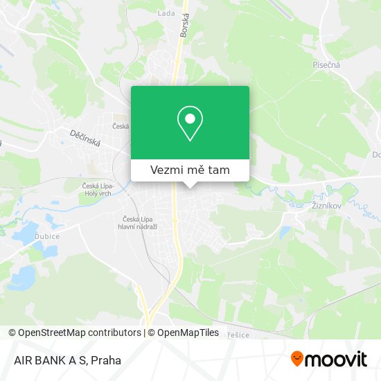 AIR BANK A S mapa