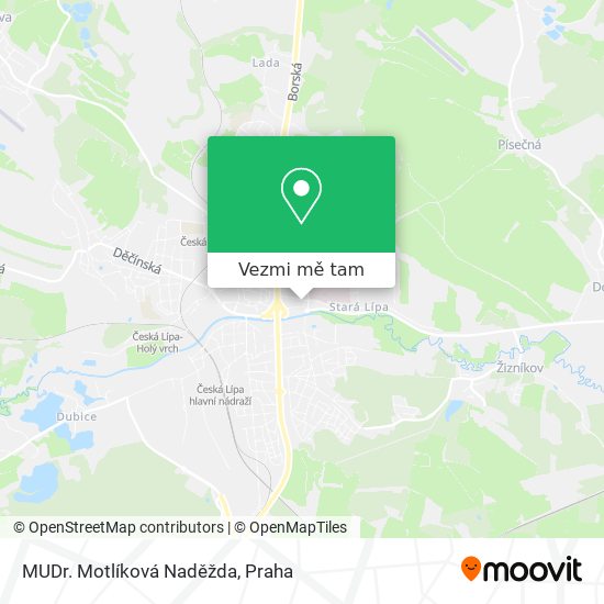 MUDr. Motlíková Naděžda mapa