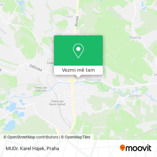 MUDr. Karel Hájek mapa