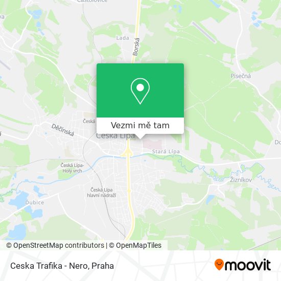 Ceska Trafika - Nero mapa
