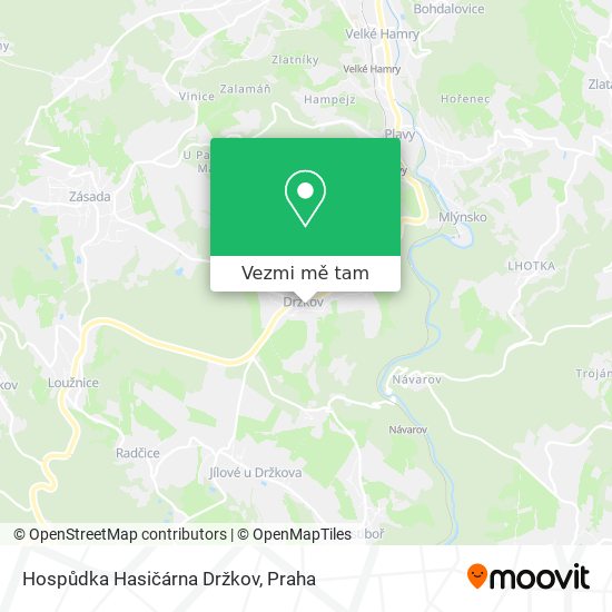 Hospůdka Hasičárna Držkov mapa