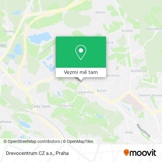 Drevocentrum CZ a.s. mapa