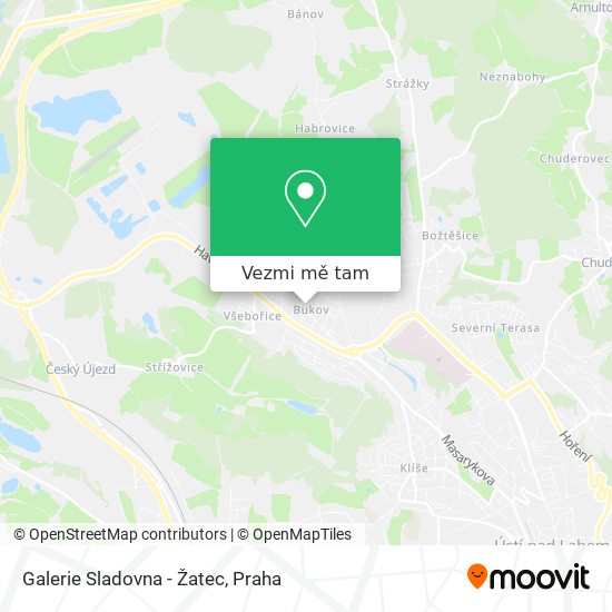 Galerie Sladovna - Žatec mapa