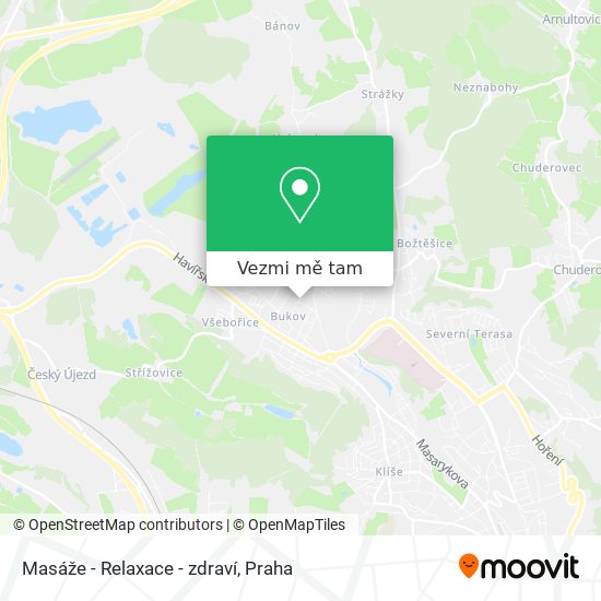 Masáže - Relaxace - zdraví mapa