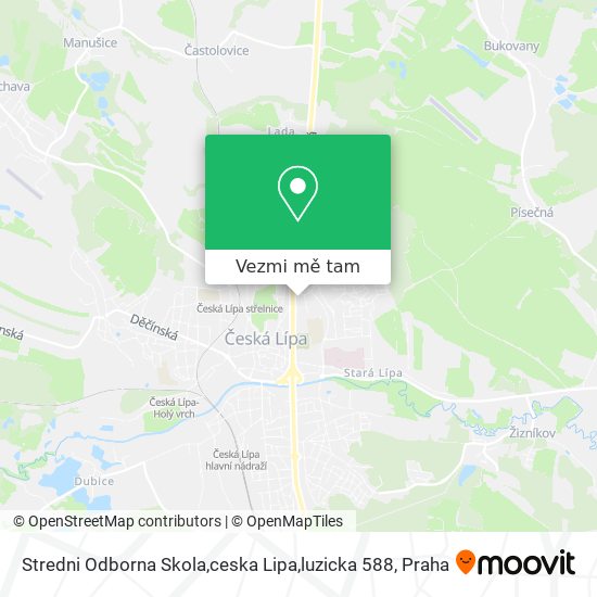 Stredni Odborna Skola,ceska Lipa,luzicka 588 mapa