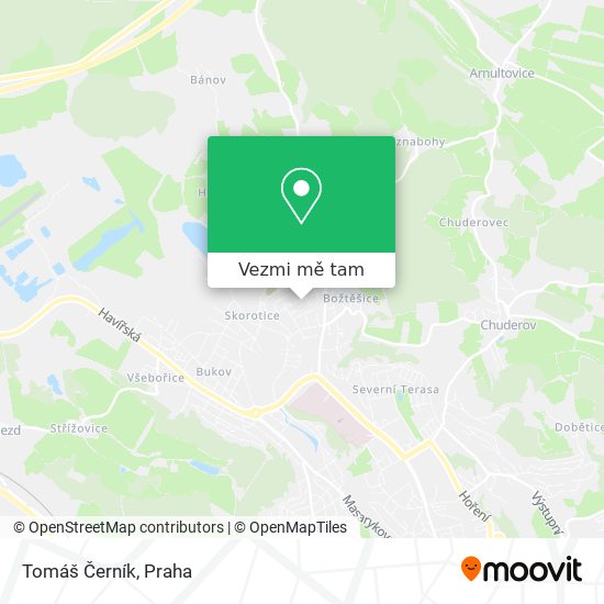 Tomáš Černík mapa