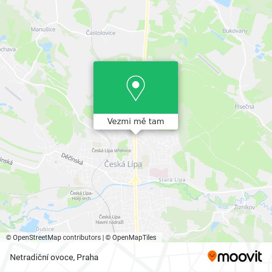 Netradiční ovoce mapa