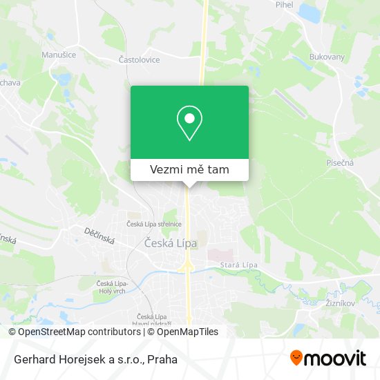 Gerhard Horejsek a s.r.o. mapa