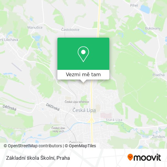 Základní škola Školní mapa