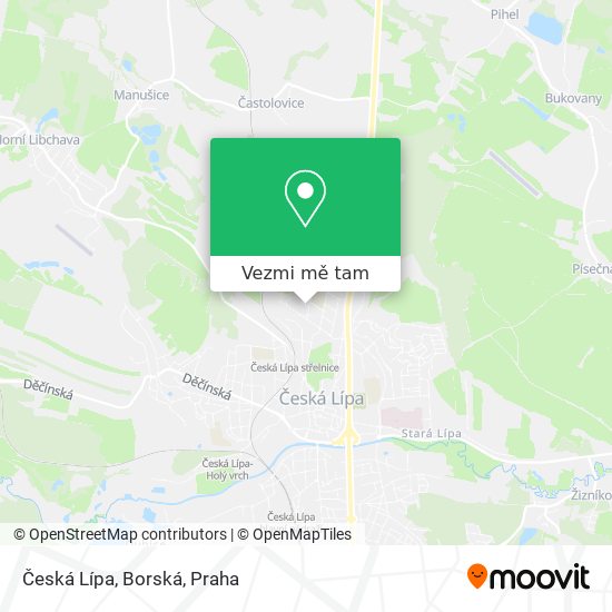 Česká Lípa, Borská mapa