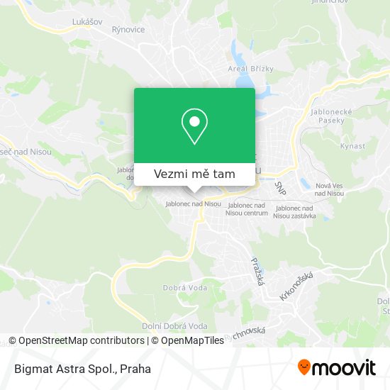 Bigmat Astra Spol. mapa