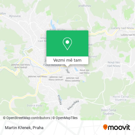 Martin Křenek mapa