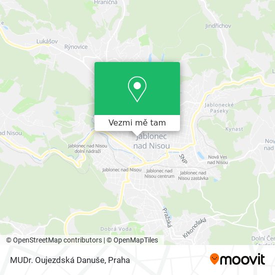 MUDr. Oujezdská Danuše mapa