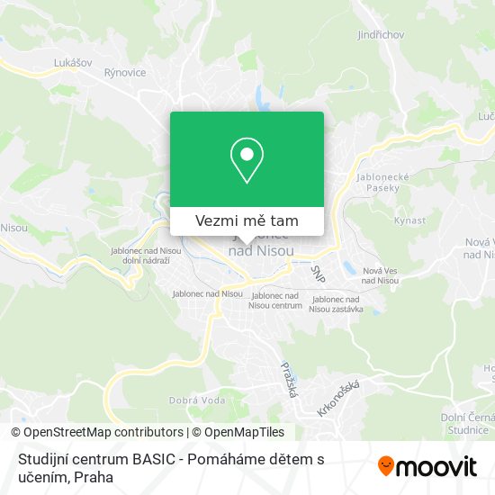 Studijní centrum BASIC - Pomáháme dětem s učením mapa