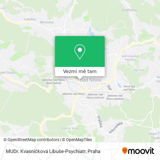 MUDr. Kvasničková Libuše-Psychiatr mapa