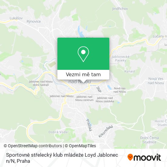 Sportovně střelecký klub mládeže Loyd Jablonec n / N mapa