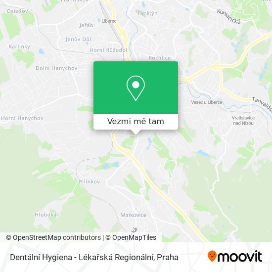 Dentální Hygiena - Lékařská Regionální mapa