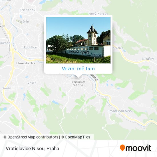 Vratislavice Nisou mapa