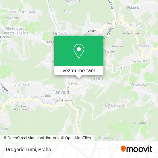 Drogerie Lumi mapa
