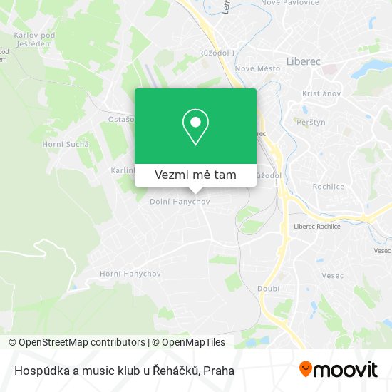 Hospůdka a music klub u Řeháčků mapa