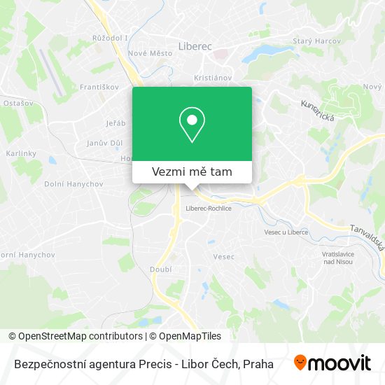 Bezpečnostní agentura Precis - Libor Čech mapa