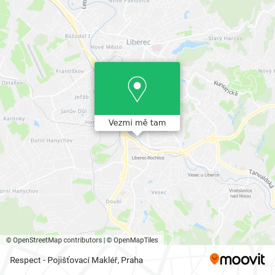 Respect - Pojišťovací Makléř mapa