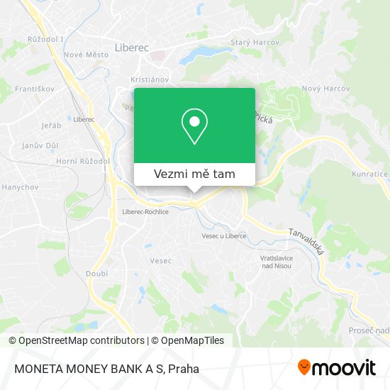 MONETA MONEY BANK A S mapa