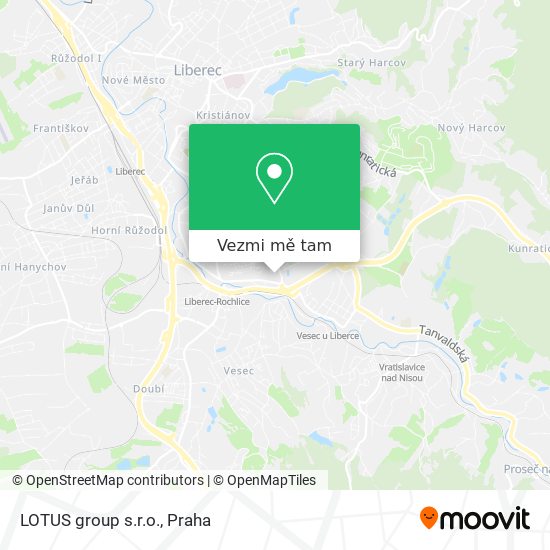 LOTUS group s.r.o. mapa