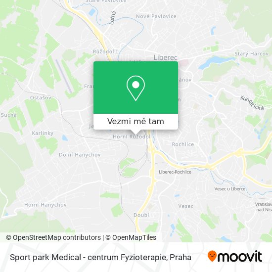 Sport park Medical - centrum Fyzioterapie mapa