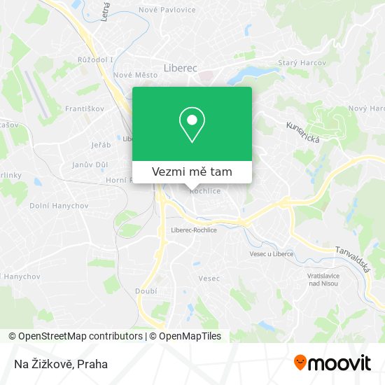 Na Žižkově mapa